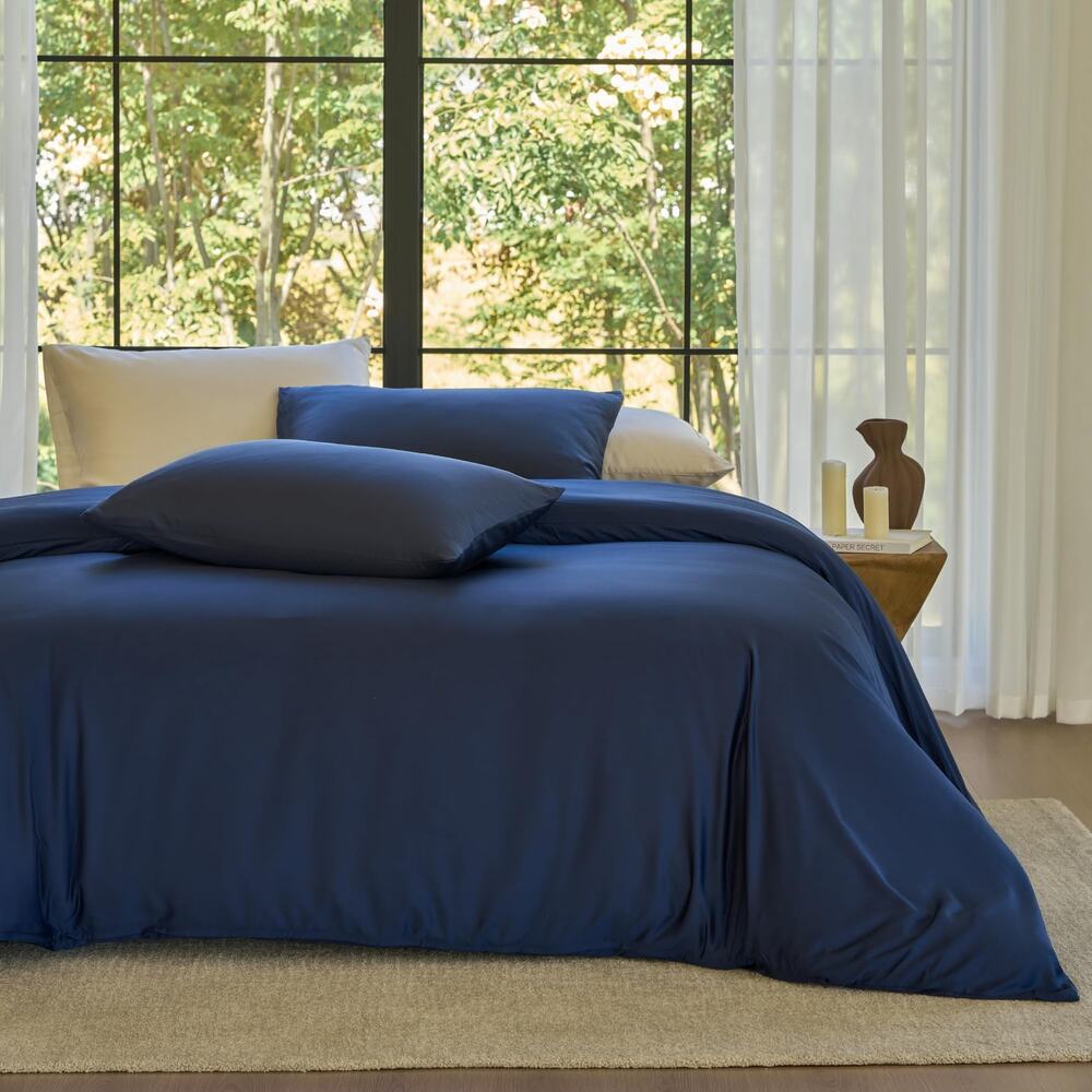 NEW Sijo AiryWeight Eucalyptus Duvet Cover Sapphire Blue King